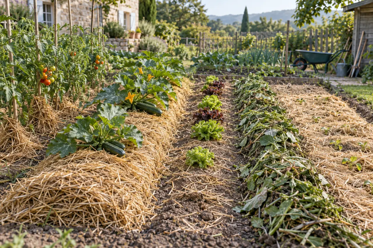 Paillage potager : 5 erreurs techniques qui ruinent vos récoltes