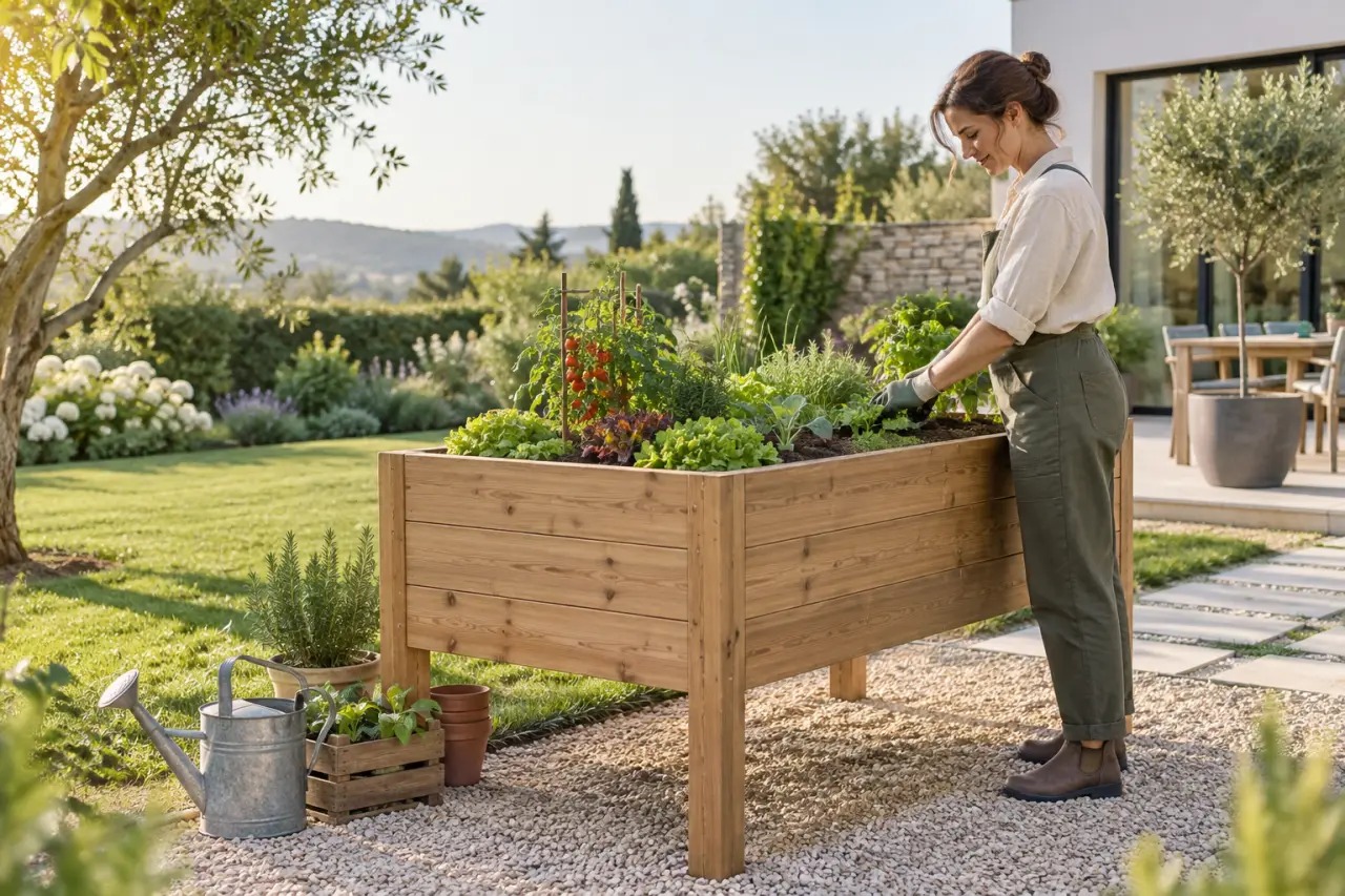 1,20 m de large : les bonnes dimensions d’un potager en hauteur pour ménager son dos