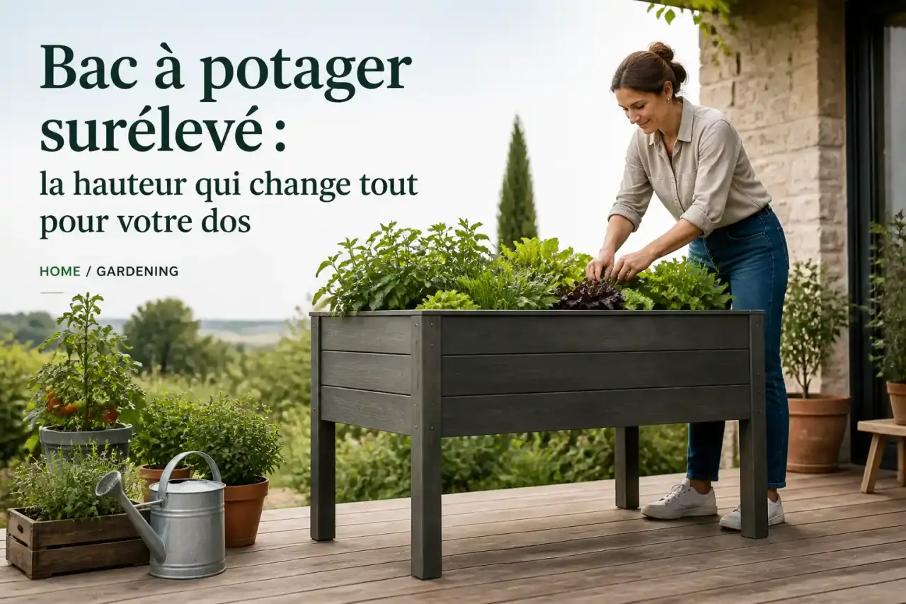 Bac à potager surélevé : la hauteur qui change tout pour votre dos