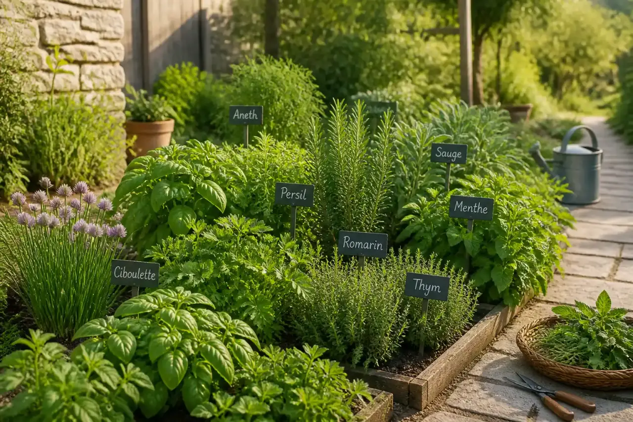 Un potager aromatique réussi : 6 à 8 heures de soleil et des récoltes utiles