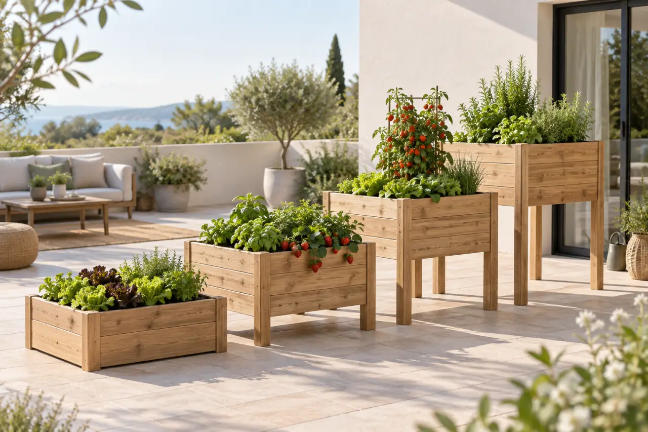 Carrés potager surélevés : 4 hauteurs pour cultiver confortablement sur une terrasse
