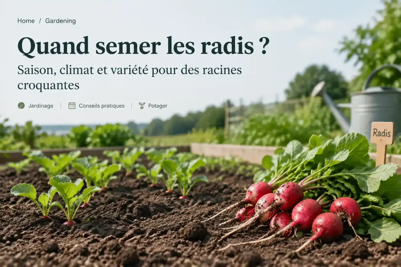 Quand semer les radis ? Saison, climat et variété pour des racines croquantes