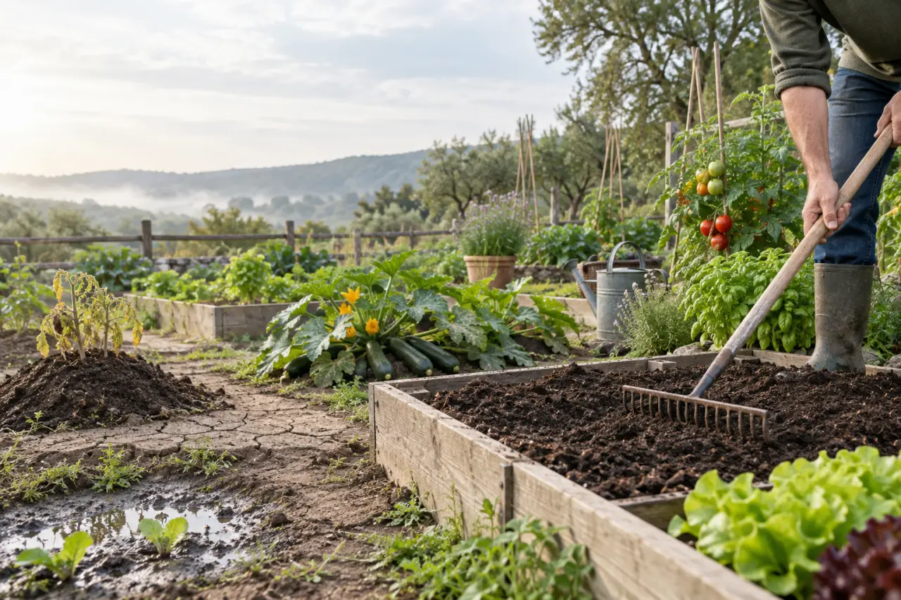 Terreau potager : 100 L/m² et les erreurs qui épuisent vos légumes