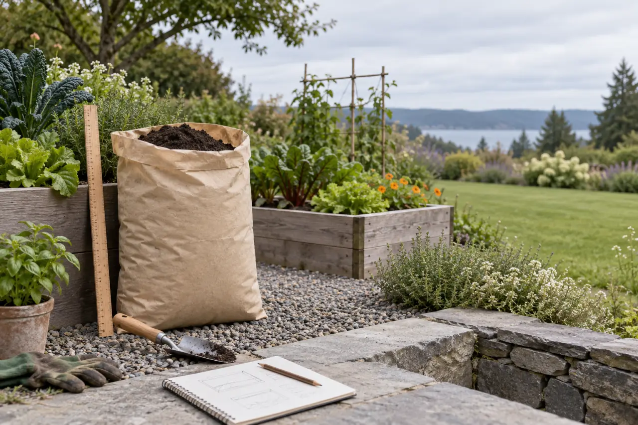 Sac de terre de jardin : calculez le bon volume avant d’acheter